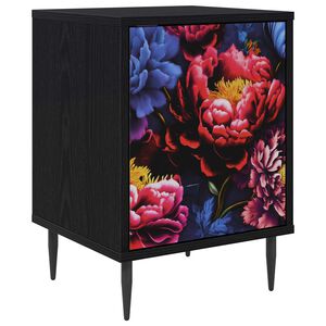 vidaXL Table de chevet KIEL Ch&ecirc;ne noir 36 x 33 x 51 cm
