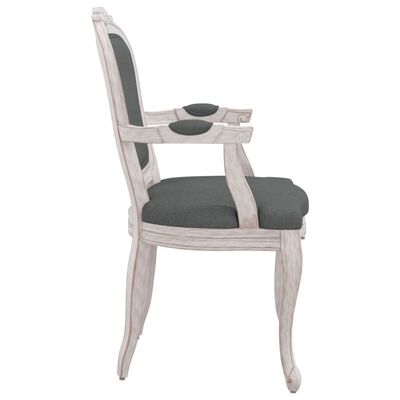 vidaXL Chaise à manger gris foncé 62x59,5x100,5 cm tissu