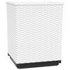 vidaXL Jardinières 2 pcs blanc 30x30x37 cm polypropylène