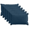 vidaXL Housse de coussin 6 pc HOUTEN Bleu marine 30 x 50 cm