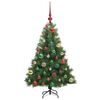 vidaXL Sapin de Noël artificiel avec 150 LED Vert 120 cm PE et PVC