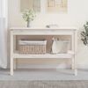 vidaXL Table console Blanc 110x40x75 cm Bois de pin solide