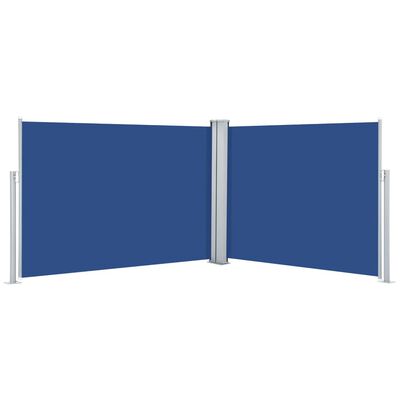 vidaXL Auvent latéral rétractable Bleu 120 x 1000 cm