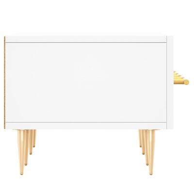 vidaXL Meuble TV blanc 150x36x30 cm bois d'ingénierie