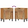 vidaXL Cabinet de chevet Marron 50 x 33 x 60 cm Bois d'acacia massif