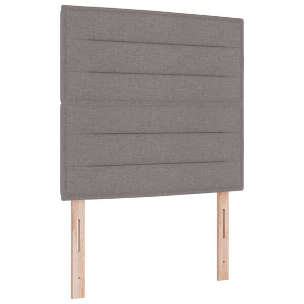 vidaXL Cadre de lit avec t&ecirc;te de lit Taupe 80 x 200 cm tissu