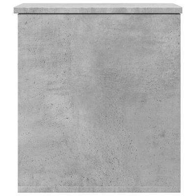 vidaXL Boîte de rangement gris béton 40x42x46 cm bois d'ingénierie