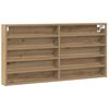 vidaXL Vitrine Ch&ecirc;ne artisanal 100 x 8,5 x 50 cm Bois d'ing&eacute;nierie