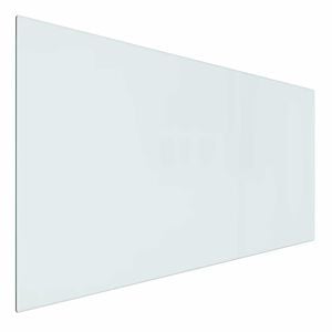vidaXL Plaque en verre de chemin&eacute;e Transparent 100 x 50 cm Verre