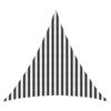 vidaXL Voile d'ombre 3 x 3 x 3 m HDPE Triangulaire Anthracite et blanc
