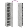 vidaXL Armoire de rangement mince gris b&eacute;ton 40x42,5x225 cm