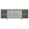 vidaXL Meuble TV Gris b&eacute;ton 130x35x50 cm Bois d'ing&eacute;nierie