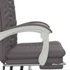 vidaXL Fauteuil inclinable de bureau Gris Similicuir