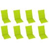 vidaXL Chaises pliables de jardin avec coussins lot de 8 Bois d'acacia