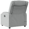 vidaXL Fauteuil de massage inclinable électrique gris clair tissu