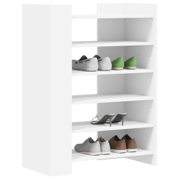vidaXL Armoire à chaussures blanc 74,5x37,5x100 cm bois d'ingénierie