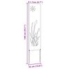 vidaXL Écran de confidentialité de jardin Fretwork Argent 32 x 140 cm