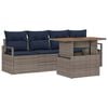 vidaXL Ensemble de canap&eacute; de jardin 5 pc 4-Nombre de places