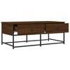 vidaXL Table basse chêne marron 100x51x40 cm bois d'ingénierie