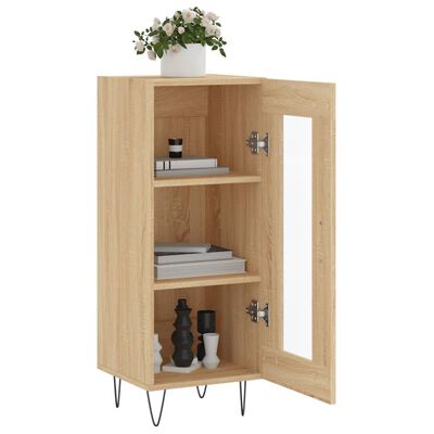 vidaXL Buffet Chêne sonoma 34,5x34x90 cm Bois d'ingénierie