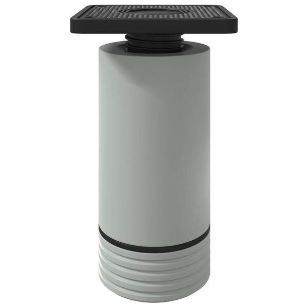 vidaXL Pieds de meuble R&eacute;glable 2 pcs Blanc 64 x 64 x 100 mm PP