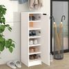 vidaXL Armoire &agrave; chaussures Blanc 30x35x100 cm Bois d'ing&eacute;nierie