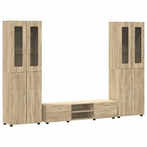 vidaXL Ensemble meuble TV FLORIN 3 pcs Ch&ecirc;ne Sonoma Bois d'ing&eacute;nierie