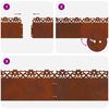 vidaXL Bordures de pelouse 10 pcs Rouill&eacute; 103 x 0,05 x 22 cm