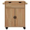 vidaXL Chariot de cuisine OTTA 59x45x80 cm bois massif de pin