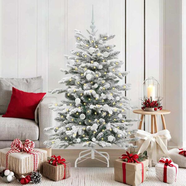 vidaXL Sapin de No&euml;l Artificiel &agrave; Branches Articul&eacute;es Blanc 150 cm