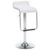 vidaXL Tabourets de bar pivotants lot de 2 blanc similicuir