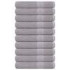 vidaXL Serviettes FROGN 10 pcs gris 100x200 cm 360 g/m&sup2;