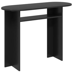 vidaXL Table console Ch&ecirc;ne noir 100 x 39,5 x 75 cm Bois d'ing&eacute;nierie