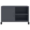 vidaXL Meuble TV anthracite 68x39x43,5 cm acier