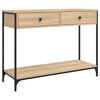 vidaXL Table console ch&ecirc;ne sonoma 100x34,5x75 cm bois d'ing&eacute;nierie