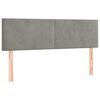 vidaXL Sommier &agrave; lattes de lit et matelas Gris clair 140x200cm Velours