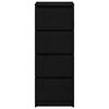 vidaXL Buffet chêne noir 37,5x35x99 cm bois d'ingénierie