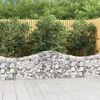 vidaXL Paniers &agrave; gabions arqu&eacute;s 14 pcs 200x30x60/80 cm Fer galvanis&eacute;