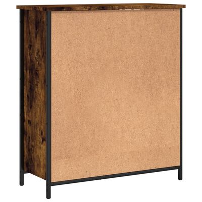 vidaXL Buffet chêne fumé 70x30x80 cm bois d'ingénierie