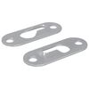 vidaXL Cintre &agrave; trou de serrure 2 pcs Argent&eacute; 45 x 16 x 3.5 mm Fer