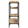 vidaXL Table console avec &eacute;tag&egrave;re Ch&ecirc;ne artisanal 100 x 30 x 75 cm