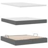 vidaXL Lit avec rangement et matelas Gris foncé 180 x 200 cm