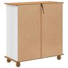 vidaXL Commode ASKIM Blanc 91 x 40 x 95,5 cm Bois de pin massif