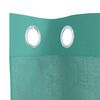 vidaXL Rideaux en voile avec œillets 2 pcs turquoise