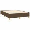 vidaXL Sommier à lattes de lit matelas et LED Marron foncé 140x190 cm