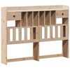 vidaXL Lit biblioth&egrave;que sans matelas 135x190 cm bois de pin massif