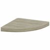 vidaXL &Eacute;tag&egrave;res d'angle flottantes 2 pcs ch&ecirc;ne 35x35x3,8 cm MDF