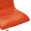 vidaXL Chaise de bar Orange Similicuir