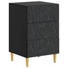 vidaXL Table de chevet Noir 43 x 39,5 x 66,5 cm Bois d'ing&eacute;nierie