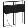 vidaXL T&ecirc;te de lit de rangement Ch&ecirc;ne noir 80 cm Bois d'ing&eacute;nierie